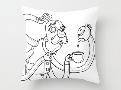 Smashing - Pillow Design colour digital drugs hands illustration intense party tea vector
