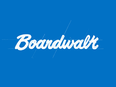 Boardwalk - Hand Lettering boardwalk lettering