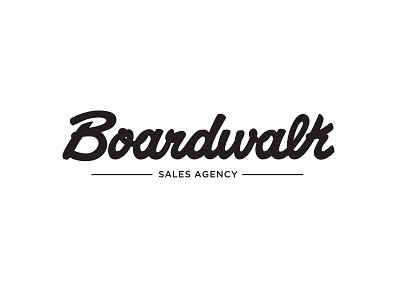 Boardwalk Logo lettering logo type typography