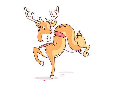 Reindeer christmas deer draw drawing gore illustration reindeer vector