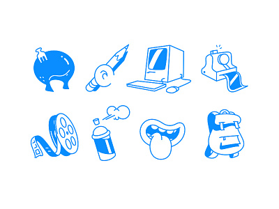 Illustrative Icons for Web draw drawing icons illustration sketch sketchbook web