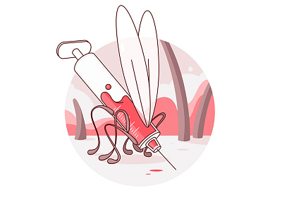 Blood Sucker draw drawing gore humor illustration mosquito sketch sketchbook