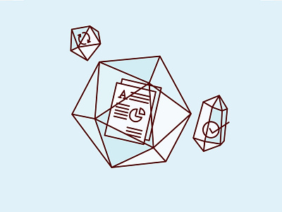 Dropbox [Rhythm Concept] dropbox gem geometry illustration rhythym stone
