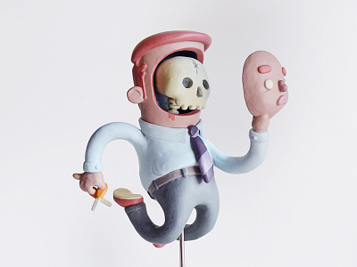 Facelift (Art Toy) clay sclupy toy