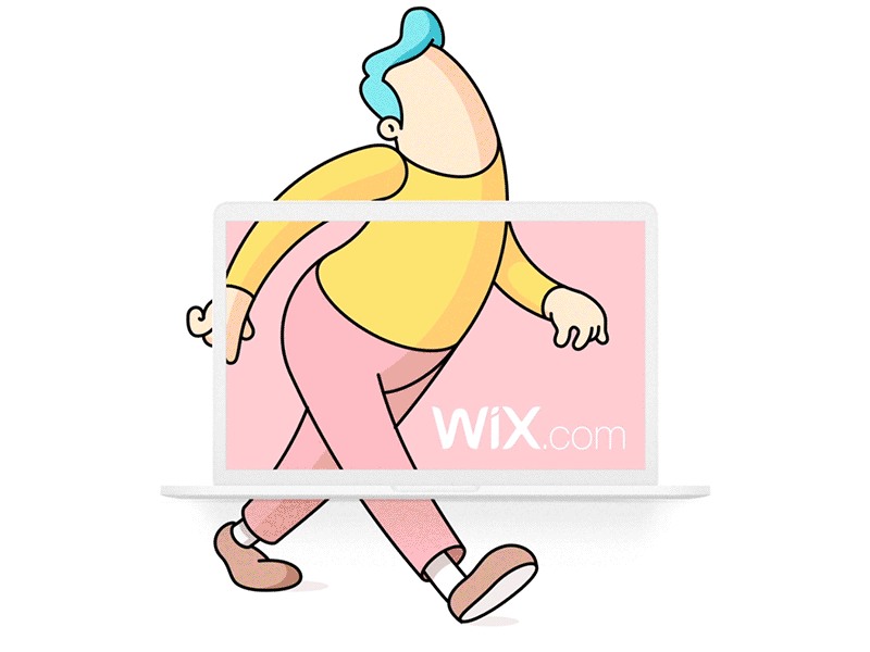 Wix.com design drawing geometry gif illustrator laptop vector web wix xray