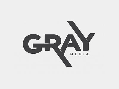 Gray Media - Solid branding design gray logo