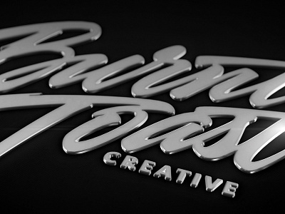 Burnt Toast Creative 3d burnt logo toast type