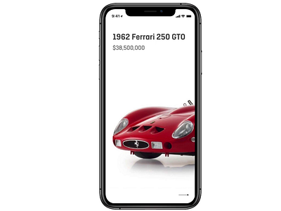 Ferrari Concept App app invisionapp invisionstudio ui ux