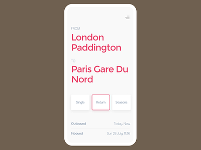 Train Ticketing App app color design invisionapp ticket app train ui ux