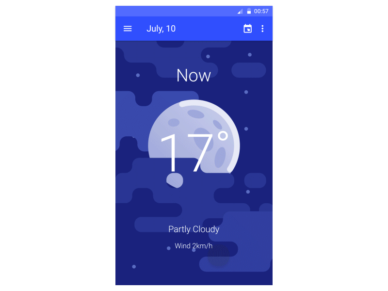 Weather App ae animation material ui weather
