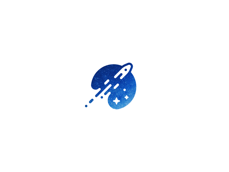 Skyfang Logo logo rocket sky space stars
