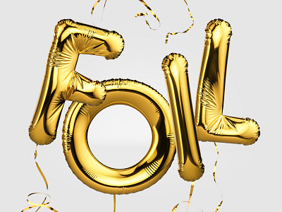 Foil Balloon Letters 3d balloon foil illustration letters