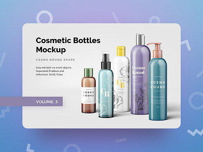 Cosmetic Bottles Mockup Vol.3