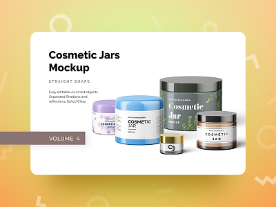 Cosmetic Jars Mockup cosmetic jars mockup modal