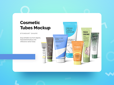 Cosmetic Tubes Mockup cosmetic cream creme mock-up mockup tubes