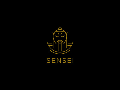 Logo for Sensei guitar pedals branding design illustration logo vector