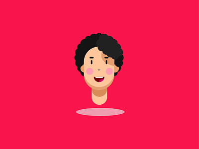 Woman avatar character flat design illustration