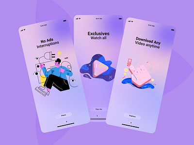 Entertainment App UI Design