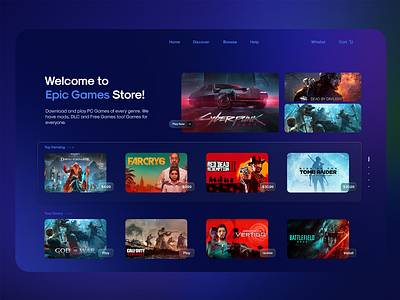 Epic Games Store UI Design