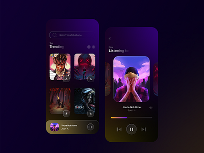 Music App UI Design Concept clean design music app music app ui music ui music ui design ui ui design