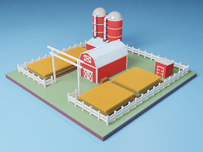 Lowpoly farm