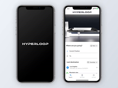 Prototype Hyperloop App 3d animation app b3d blender3d cards cards ui dark app dark ui effects hmi hyperloop lights motion design neumorphism skeumorphism smartphone train ui ux