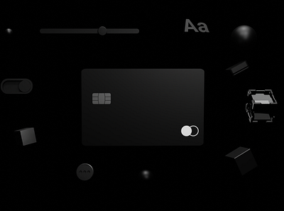 Card explorations 3d abstract account bank black branding card colors design effects finance fintech illustration light ui ux