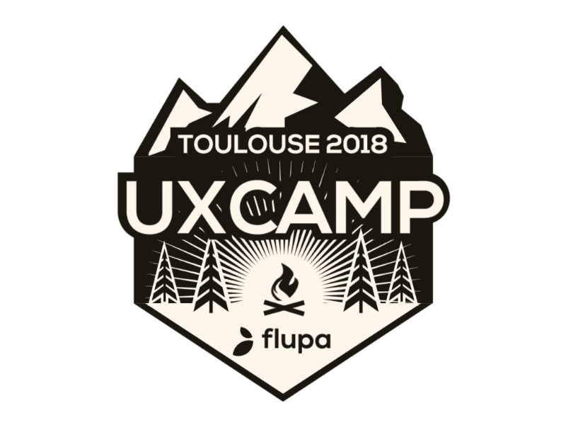 Flupa Ux Camp 2018 2d animat animation branding design effects illustration illustrator logo typography ui ux vector