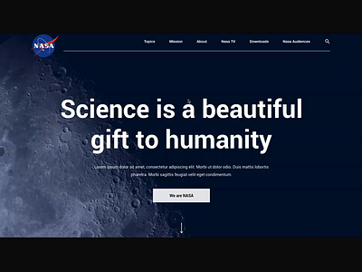 NASA - Exploration animat animation branding design desktop design effects logo nasa principle space typography ui ux vector