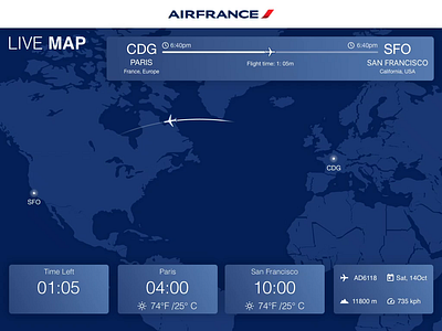 Proto Airfrance IFE airfrance airline airplane app dashboard ui design effects entertainment flight ife ipad movie typography ui ux web