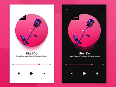 Simple Music Player App Design