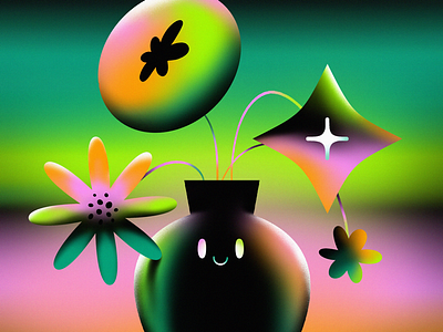 It’s just a vase graphic design illustration