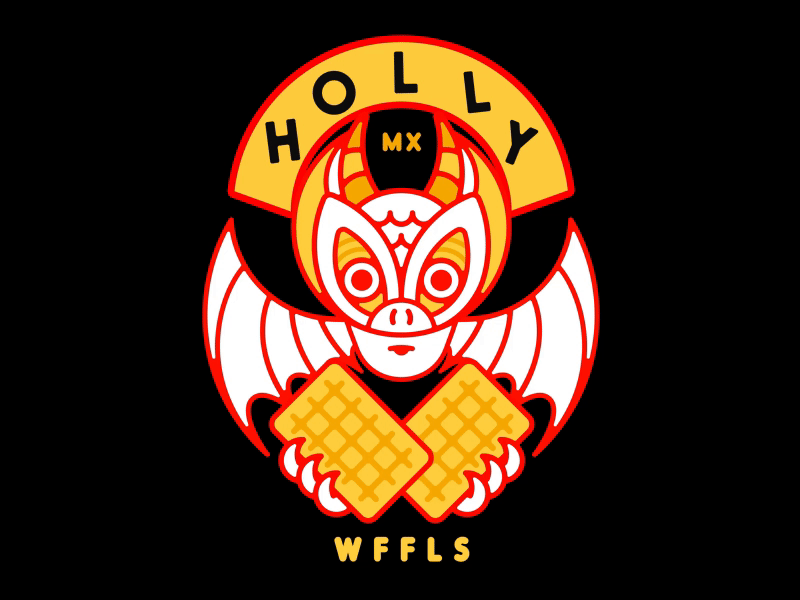 Holly Waffles X Toykyo Capsule Collection 2d animation character gargoyle gif waffle waffles