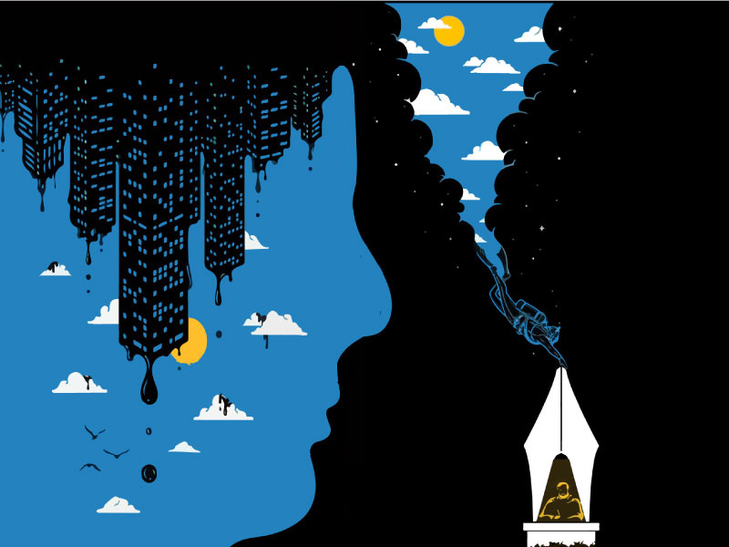 DREAM WRITER by Nirmal CRZ on Dribbble