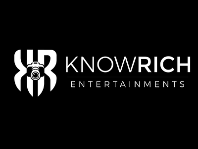 Knowrich Entertainments logo abstract brand brandidentity branding concept creative dribble krlogo logo photography