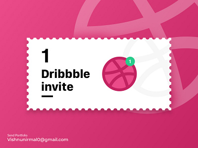 Dribbble invite abstract creative dribble dribbleinvite giveaway invitation