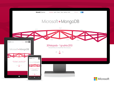 Microsoft Openness Conference landing landing page microsoft one openness opensource page responsive rwd simple single