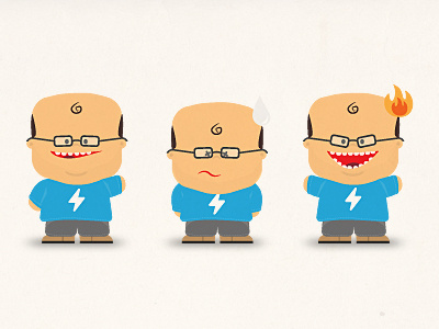 Iwanttobeathunderman cartoon character illustrator vector