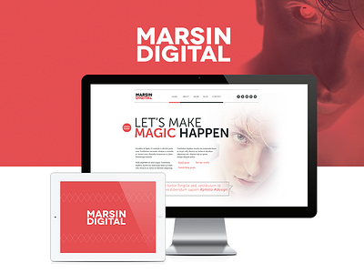 Marsin Digital fashion model photography portfolio webdesign