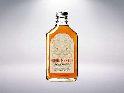 Sabio Mentor Label Design design illustration packaging vector