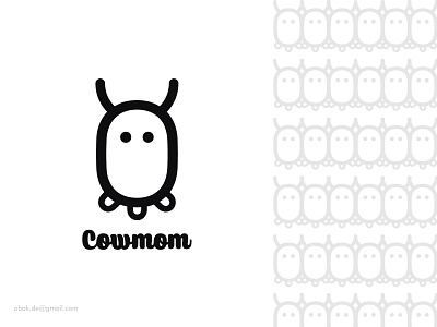 Cowmom LOgo 2d animal logo best logo designer brand brand design brand identity branding corporate logo cow cute dairy logo design food illustration logo logo design ideas logotype milk logo mom