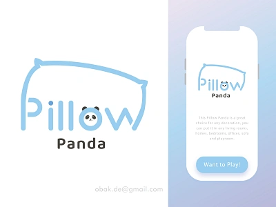 Pillow Panda Logo pandaearth