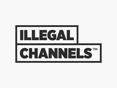 Illegal Channels logo brand channels illegal logo