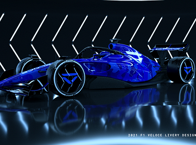 Veloce Esports Livery F1 2022 3d animation c4d cars cinema4d