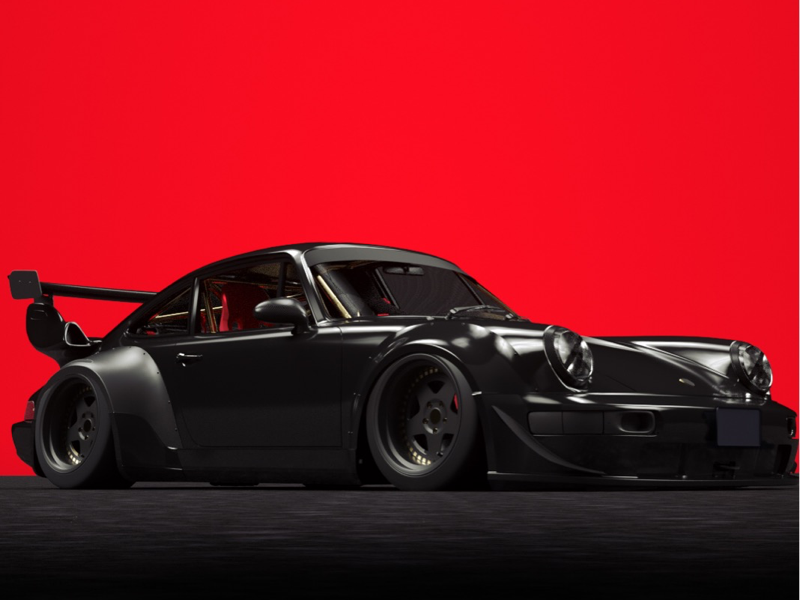 Porsche RWB 3D Render by Andres Villegas on Dribbble