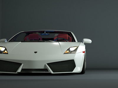 Peeking white  Lambo