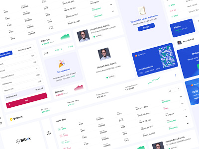 Crypto currency component component crypto crypto currency crypto wallet cryptocurrency dashboad dashboard ui illustration ui ui design uiux uxdesign