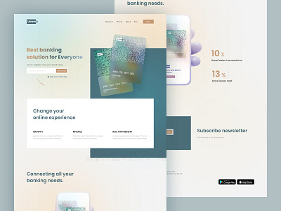Unwrap Banking Solution banking app banking card banking landing page banking page dashboard illustration landing landing page minimal ui ui design uiux ux uxdesign