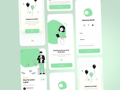 Grooli branding card ceaative app course design education illustation illustration login design minimal minimal u mobile app mobile ui popup design ui ui design uiux ux uxdesign