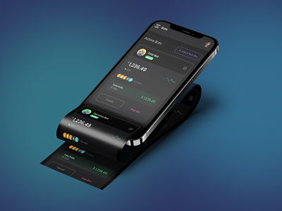 RoboTrade - Trading tool baking design finance financial platform form design invest minimal mobile design robot app trading trading app ui design uxdesign